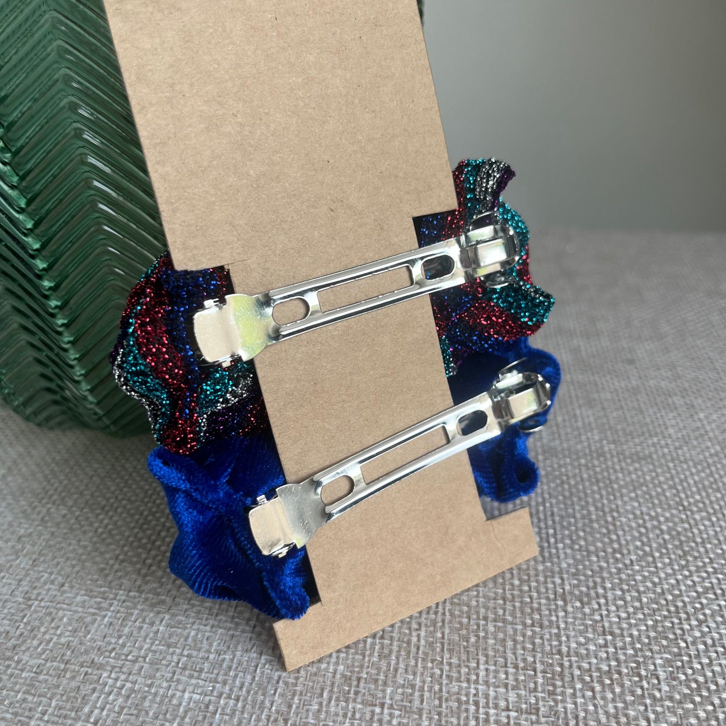 Grandes barrettes lot de 2 - Velour
