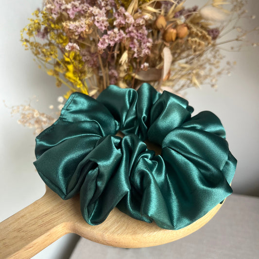 Chouchou Satin Vert.