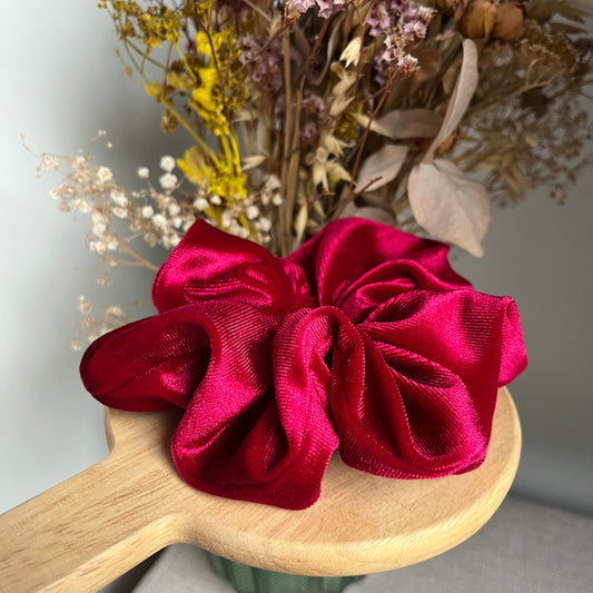 Chouchou Velour Rouge