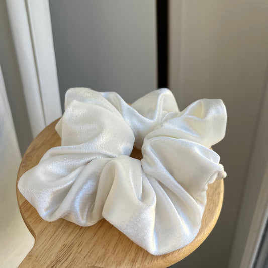 Chouchou Velour blanc.